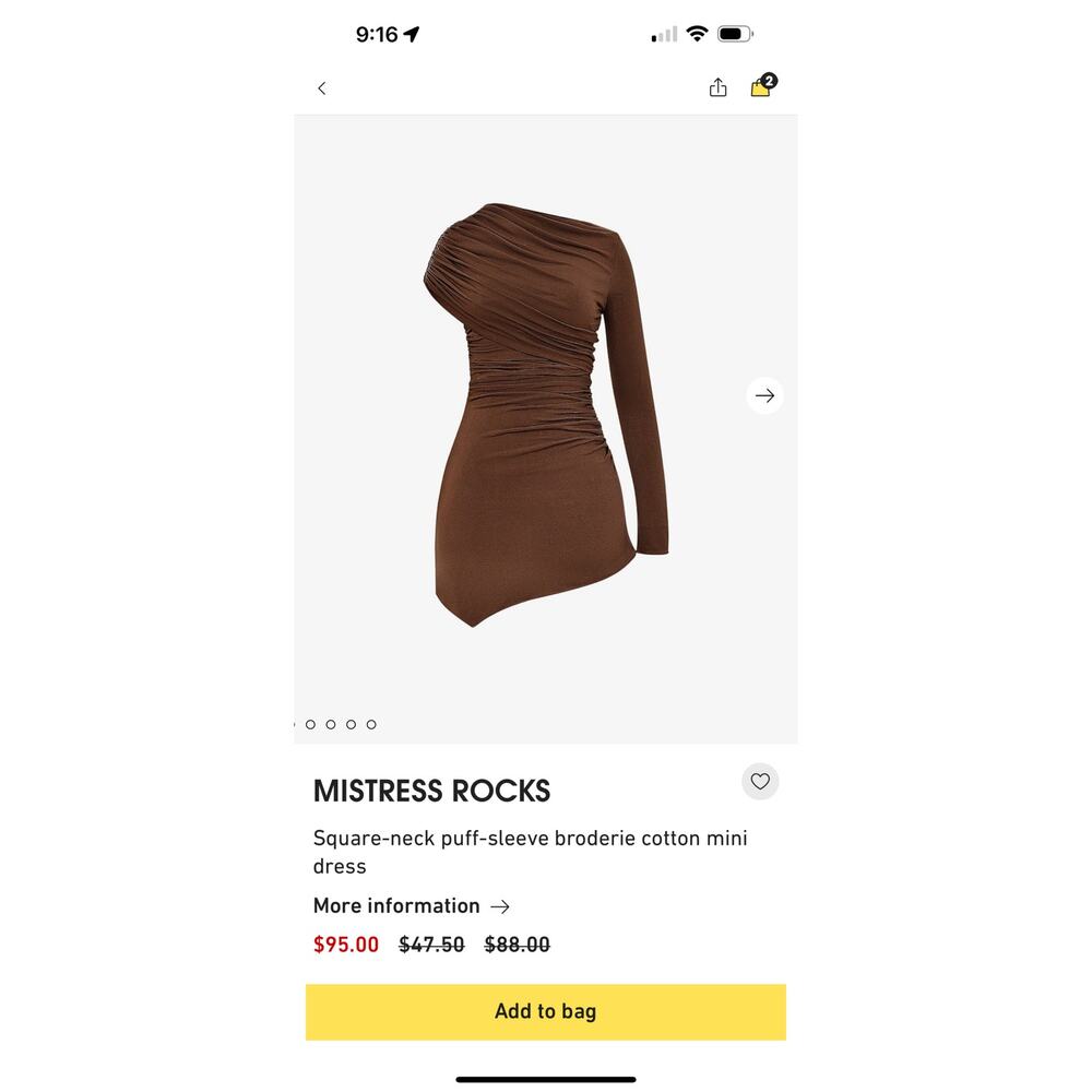 Mistress Rocks / House of CB Dress NWOT